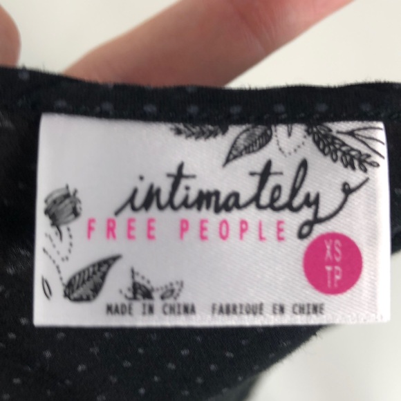 SOLD Free People Voile Polka Dot Lace Trim Tunic - Picture 4 of 5